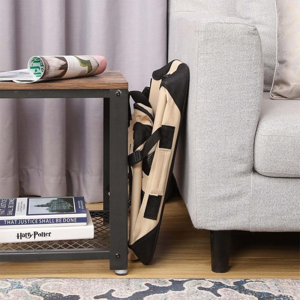 Transportín plegable para perros grandes, beige - Imagen 7