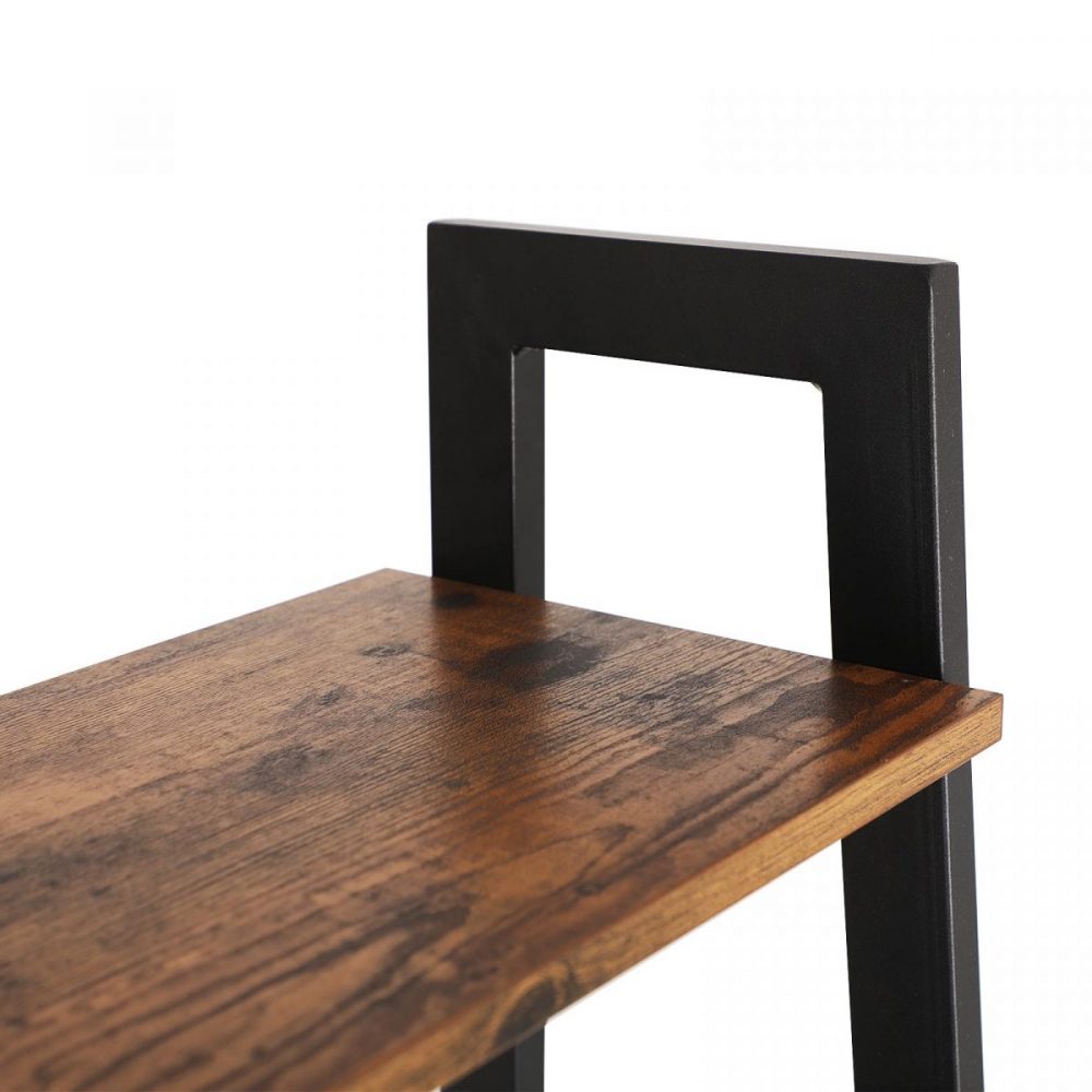 Estantería escalera vintage de 4 niveles, librería de esquina - Imagen 7