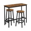Conjunto de mesa y sillas de bar, estilo industrial
