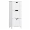 Armario vertical blanco moderno con 3 cajones, multiusos