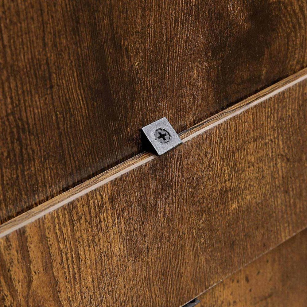 Zapatero de madera con 3 puertas abatibles, 60x24x120 cm - Imagen 8