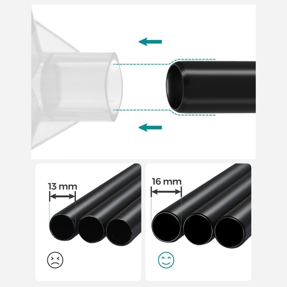 Armario de ropa de tela con barra colgante y 6 estantes, negro - Imagen 8