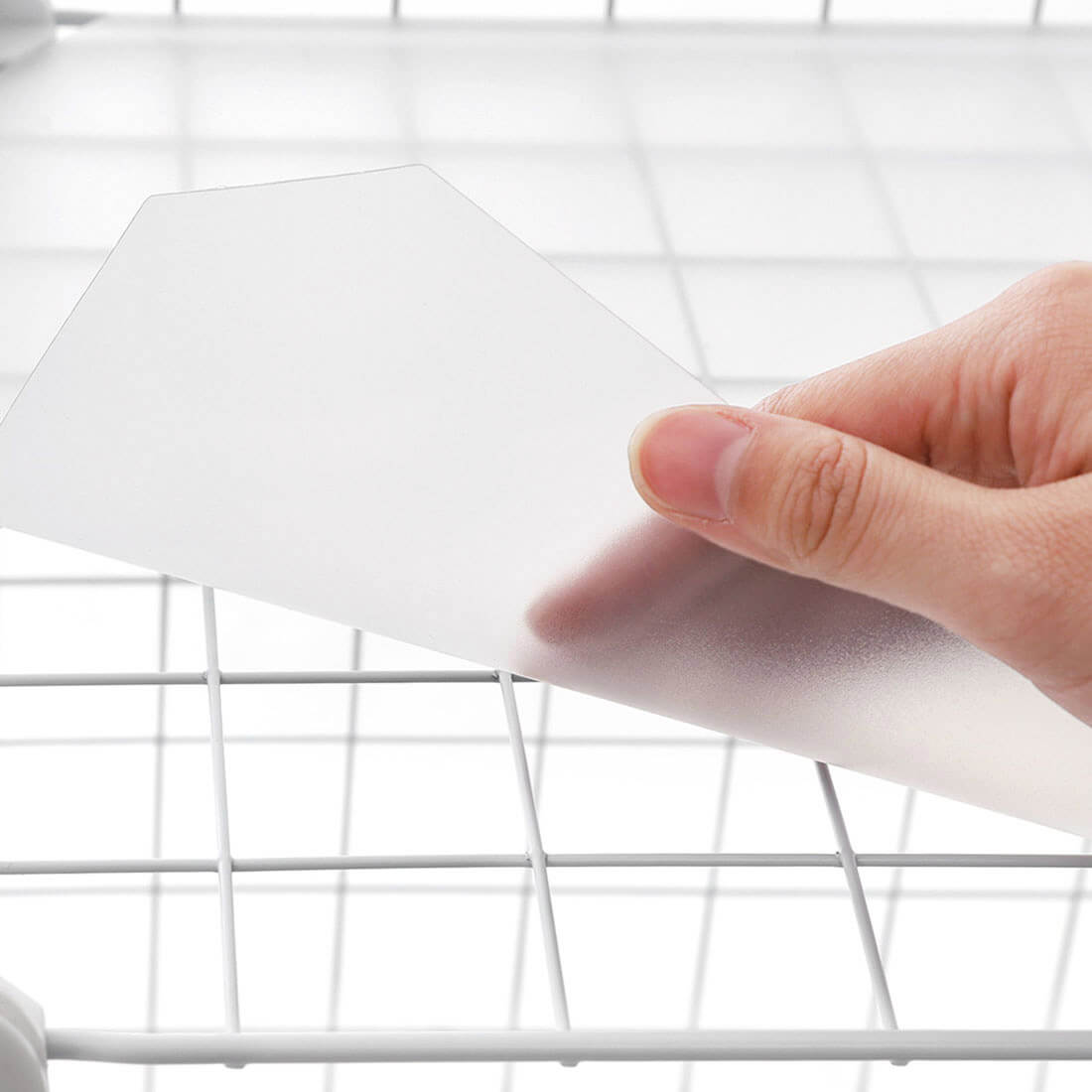 Zapatero modular alambre metálico, 16 cubos, blanco - Imagen 3