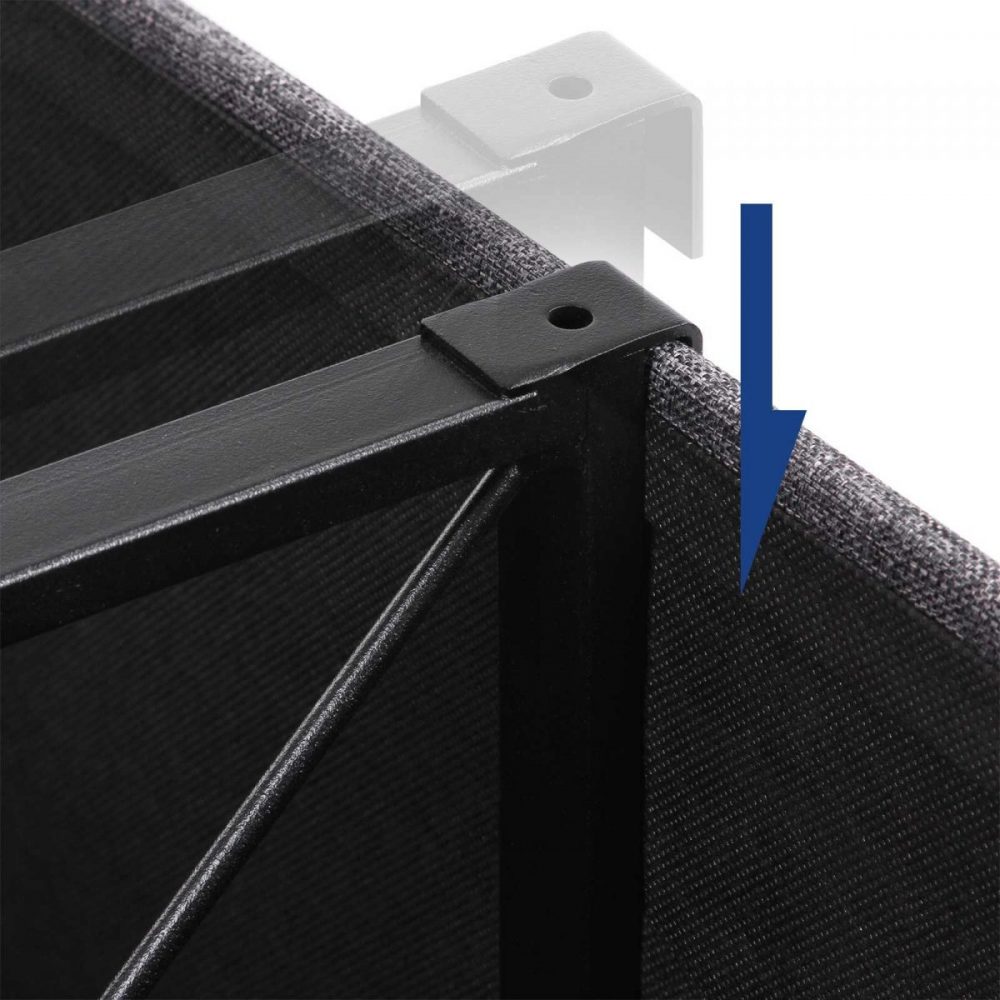 Banco de almacenaje plegable, 110 cm, gris oscuro - Imagen 6