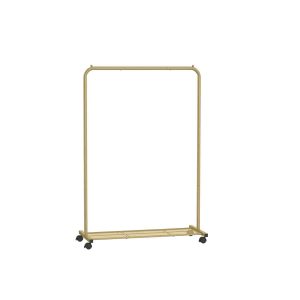 Perchero burro con ruedas, 91 cm, dorado