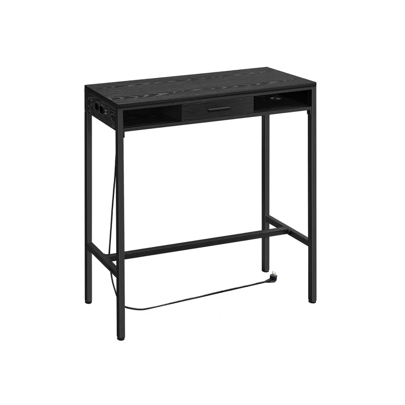 Mesa de bar 40 x 99,8 x 104,6 cm negro ébano