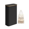 Cesto de ropa sucia con tapa 65 l 42x22,5x70,5 cm negro tinta