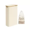 Cesto de Ropa Sucia con Tapa 65 L 42 x 22,5 x 70,5 cm Blanco Crema