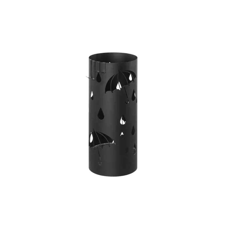 Paragüero redondo metal 17 x 41 cm (diámetro x alto) negro