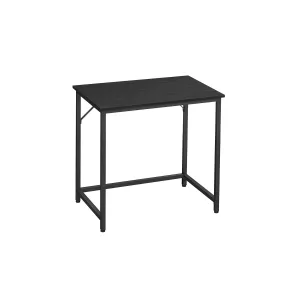 Escritorio 50 x 80 x 76 cm industrial negro ébano y negro tinta