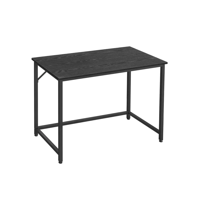 Escritorio 50 x 100 x 76 cm negro ébano e negro tinta