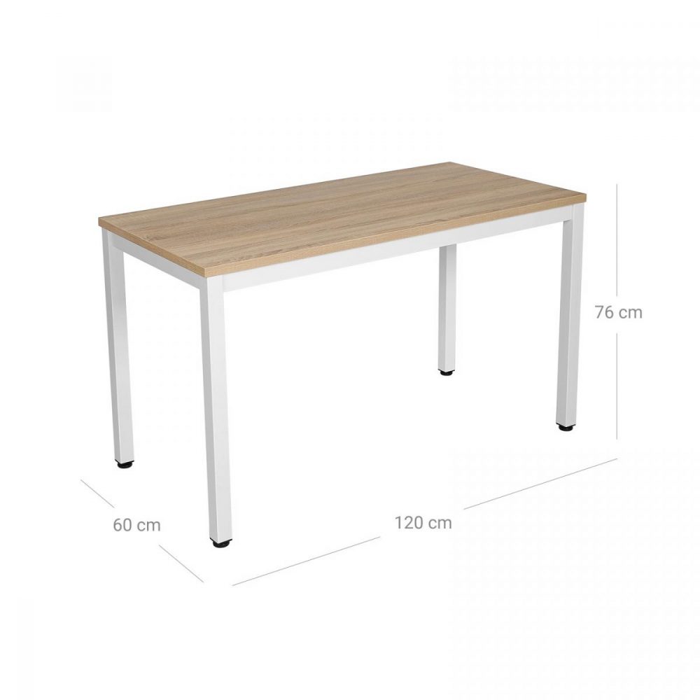 Mesa de ordenador 120x76x60 cm color madera - Imagen 7