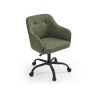 Silla de estudio giratoria altura ajustable acero verde