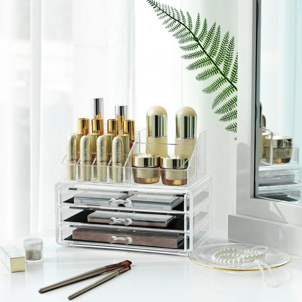 Organizador de maquillaje transparente de acrílico - Imagen 2