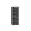Estante colgante para ropa, organizador plegable, gris