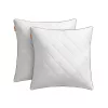 Juego de 2 Almohadas de Cama 60x60 cm Blanco Nube
