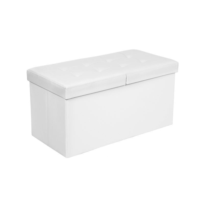 Taburete de almacenamiento con tapa abatible